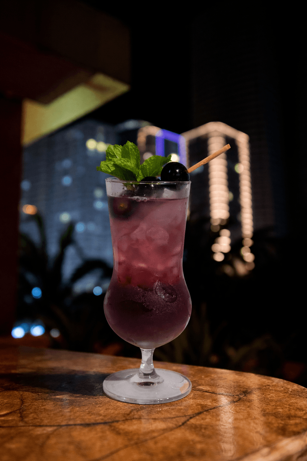 Signature cocktails at The Roof rooftop bar, Da Nang