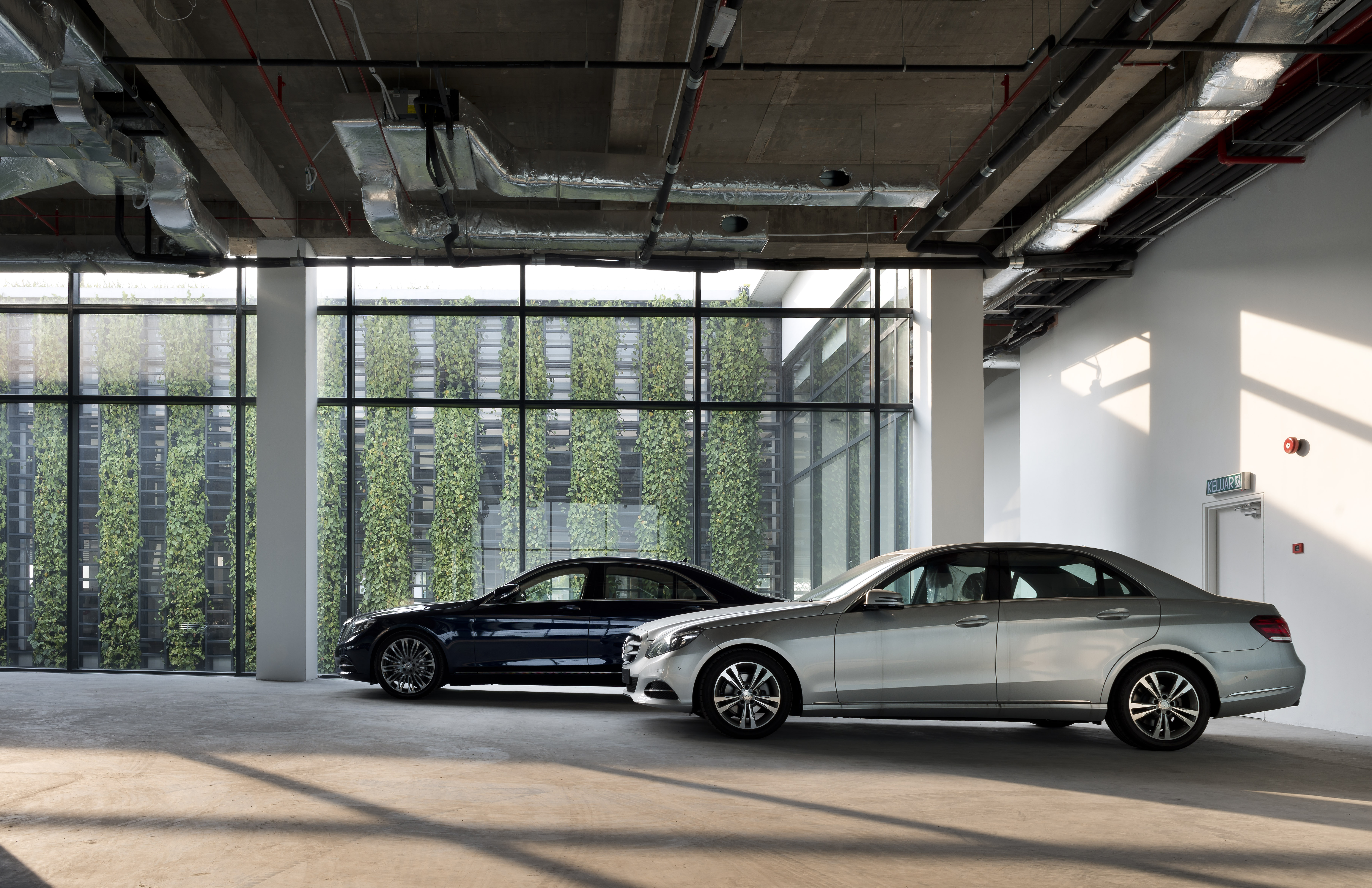 Interior view of Mercedes-Benz 3S Balakong project by Asima Architects