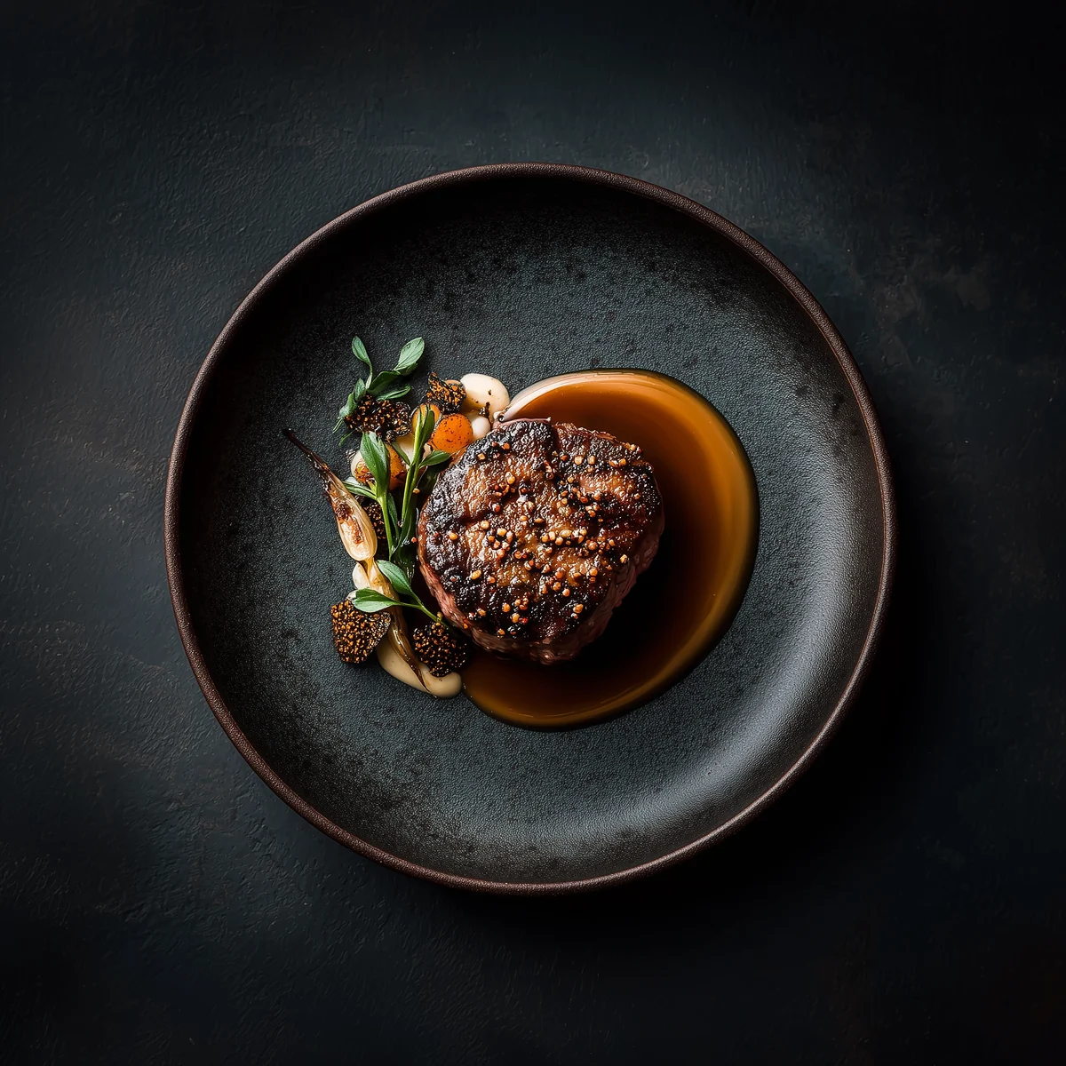 Beef and truffle dish
