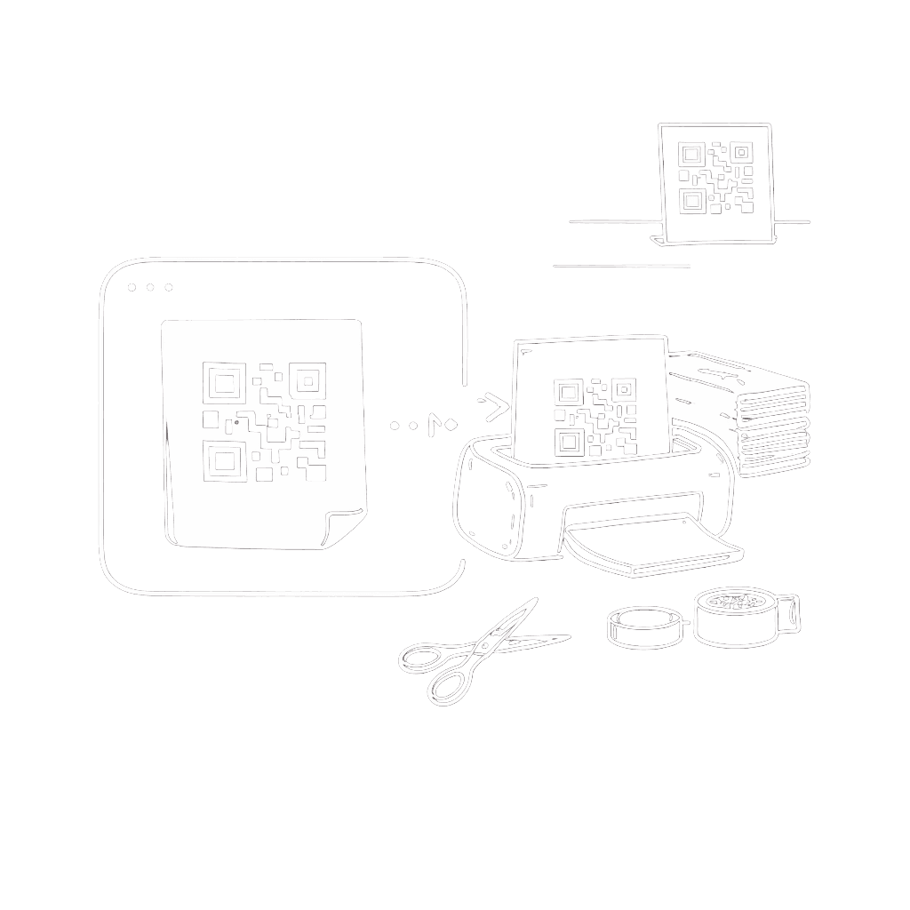Print ready QR codes for posters packaging and receipts