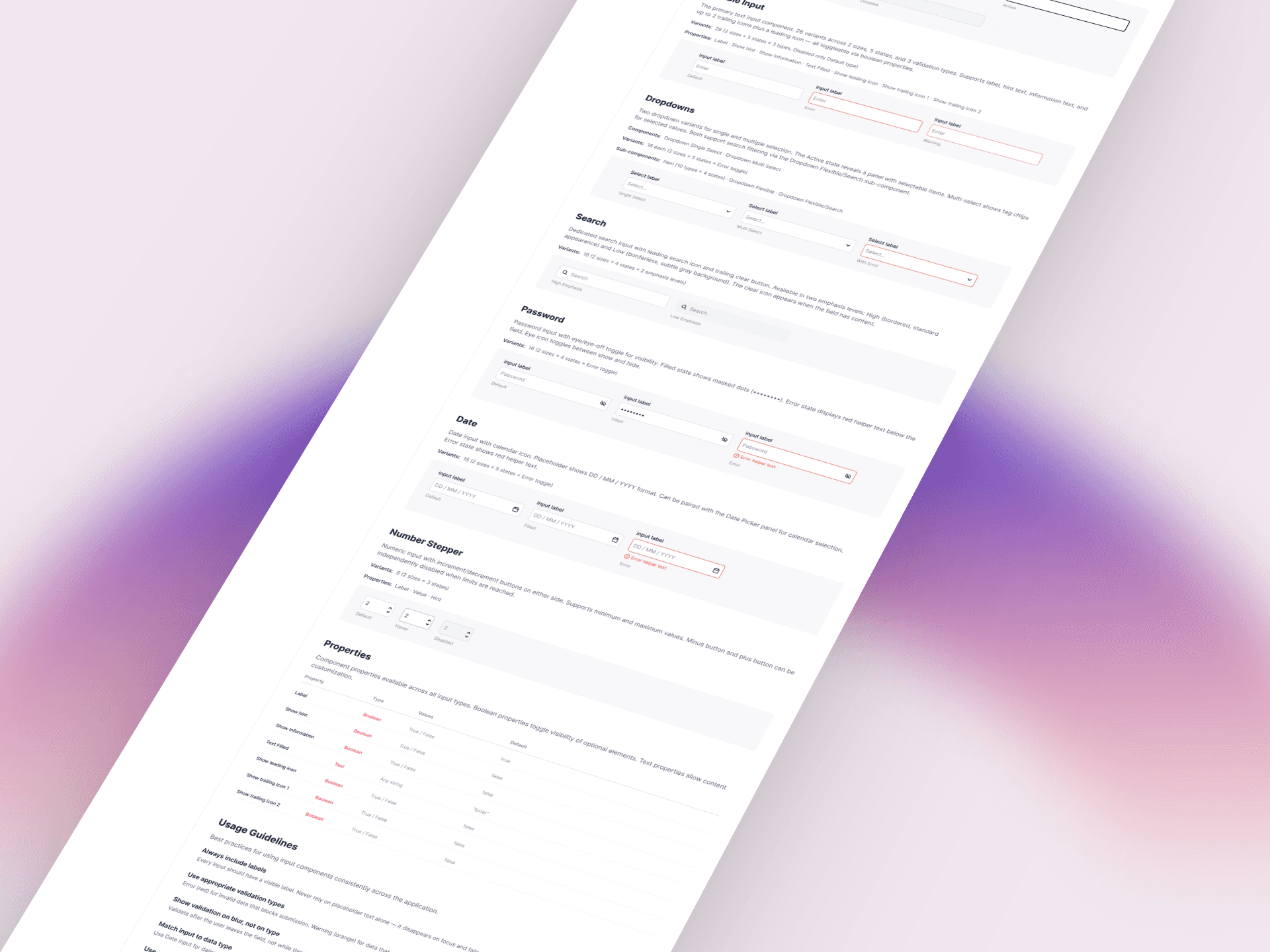 Component states