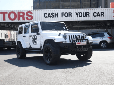 Woman in white red dress