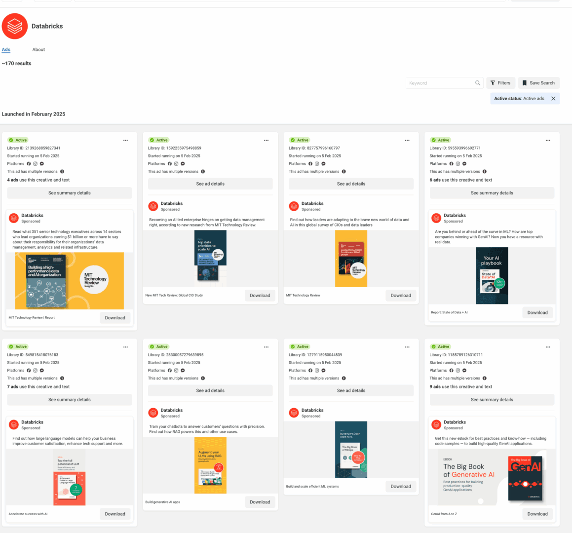 Marketing Spotlight: Databricks paid ads