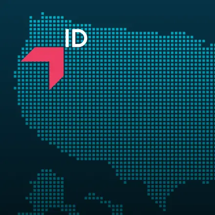 Map highlighting Idaho with a red arrow, representing GIA Group, LLC truck insurance coverage area.