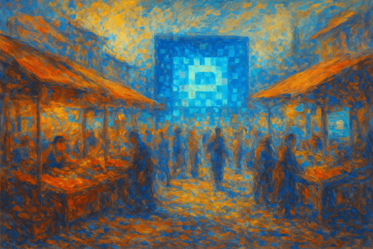 Impressionist digital marketplace showing ecommerce visibility and product discovery