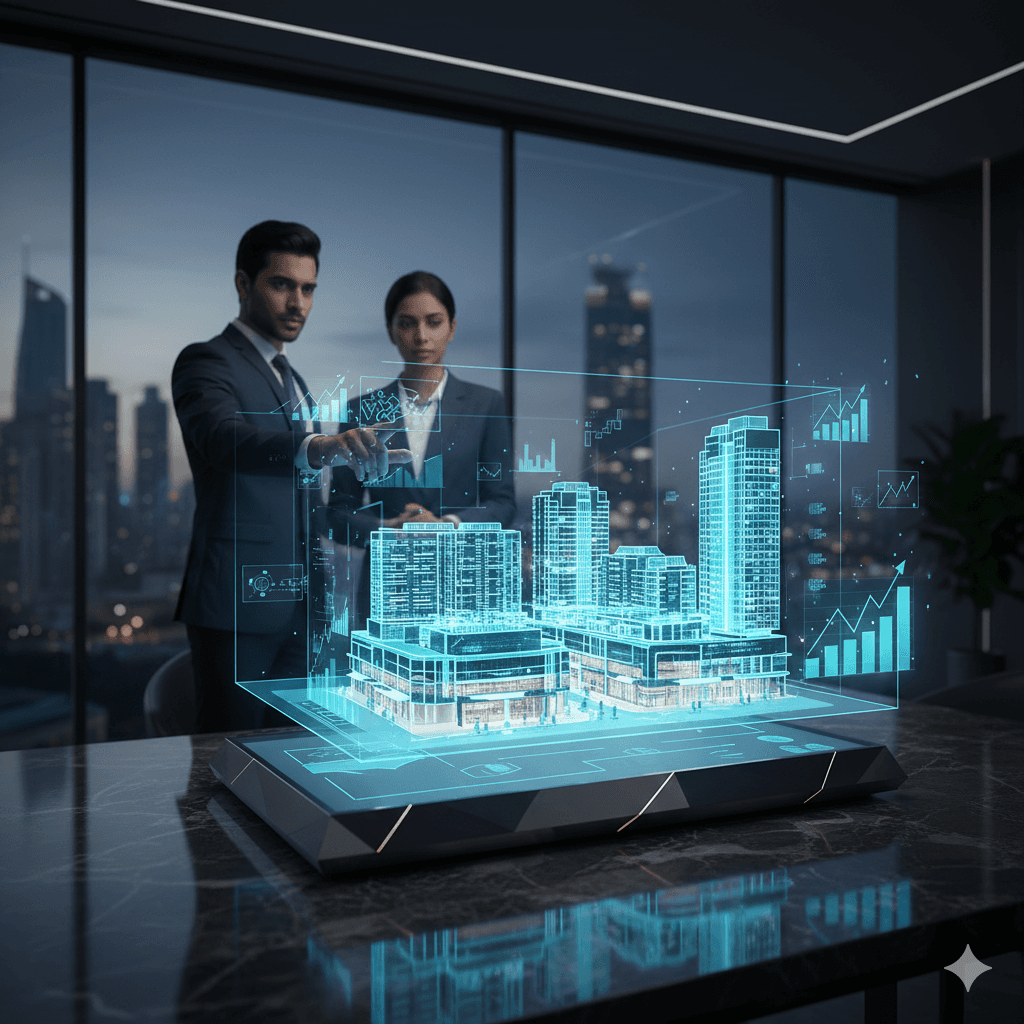 Modern commercial development master plan and architectural concept for M3M investment in Sector 96 Noida