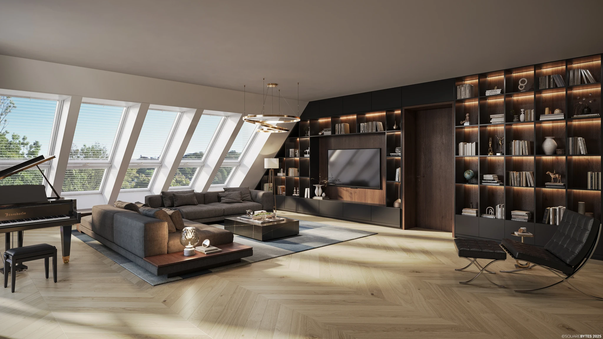 Exklusive Penthouse Wohnung mit Blick ins Grüne – Eigentumswohnung Harmonie 17.