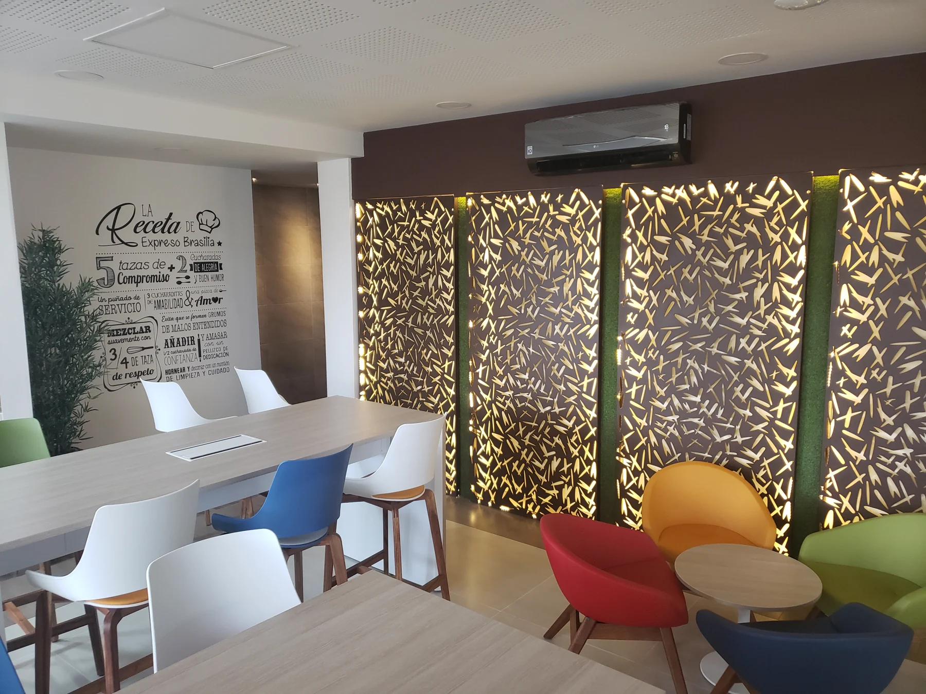 Espacio corporativo terminado del proyecto Brasilia