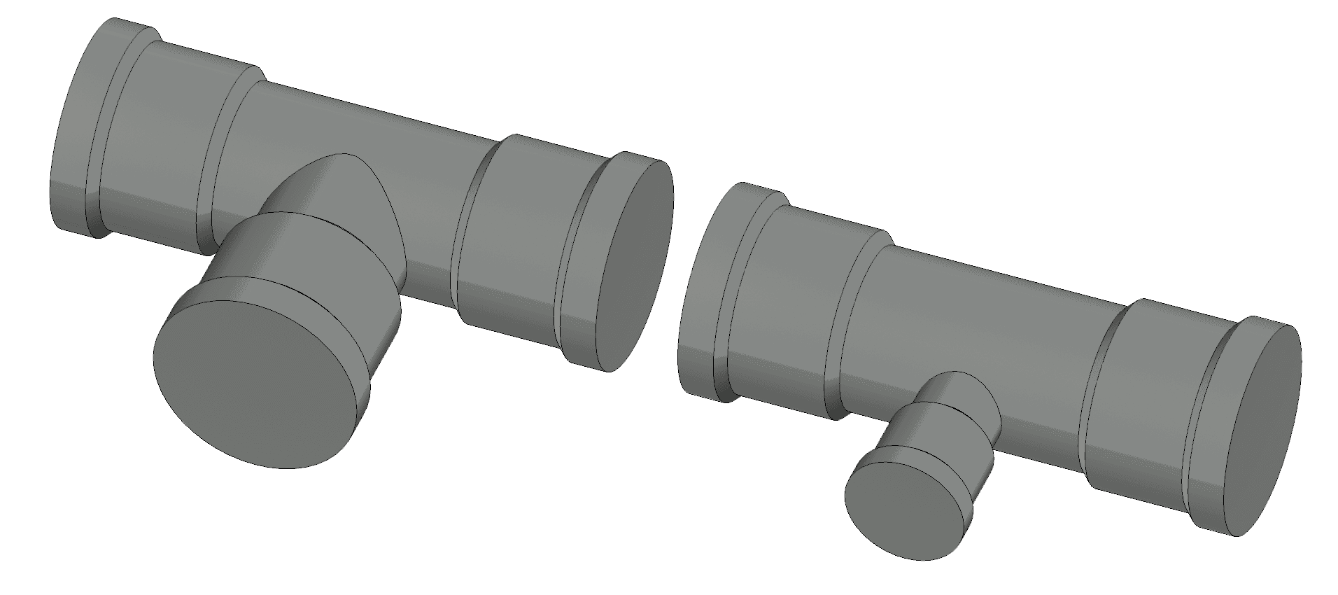 Equal and reduced branch tees.