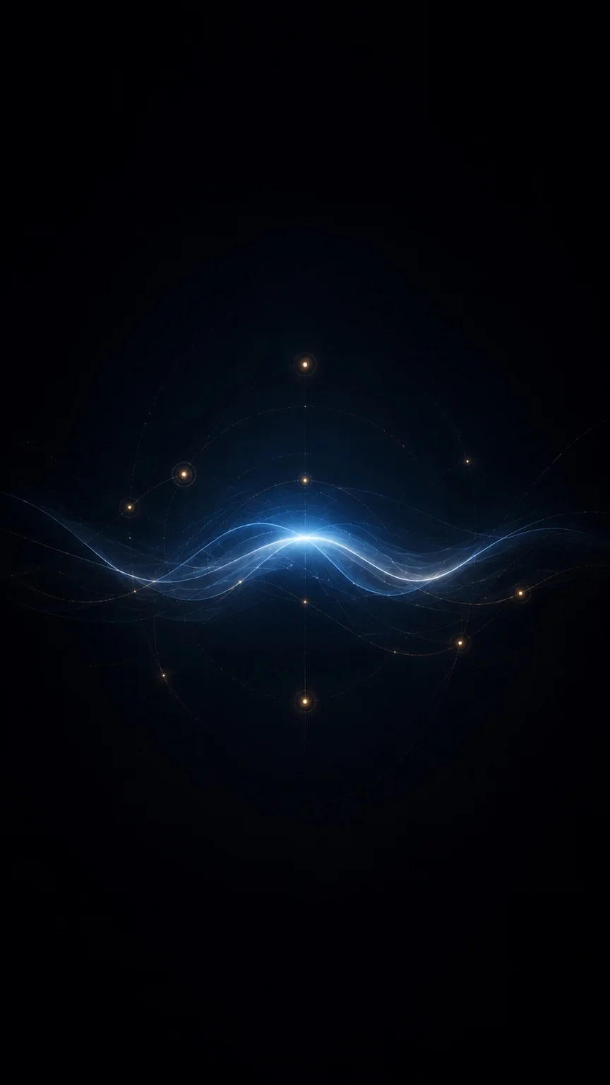 Abstract bright song shape before sound becomes production