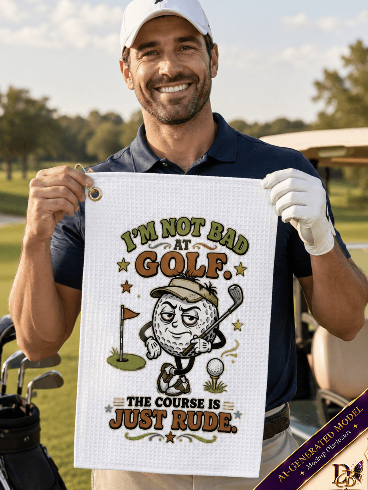I’m Not Bad at Golf Towel