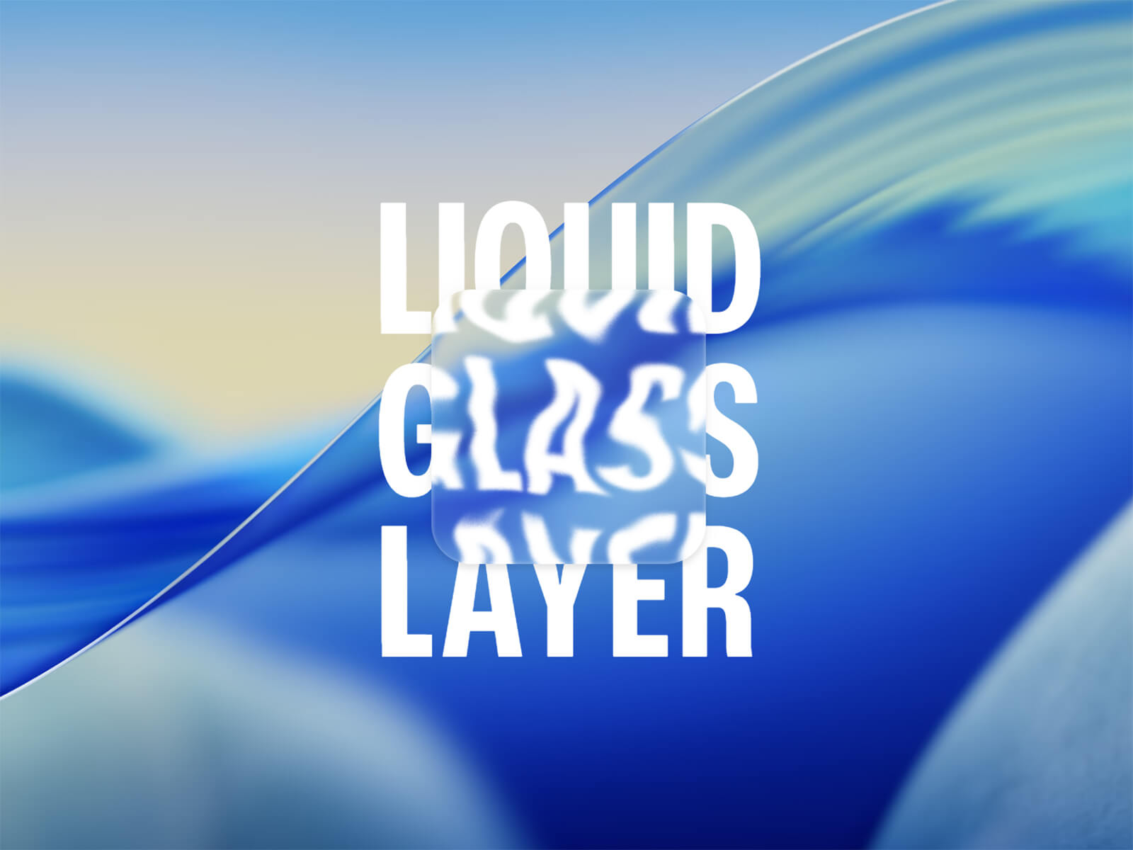 Capture d'écran du component Framer Liquid Glass Layer