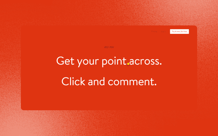 Red Pen homepage
