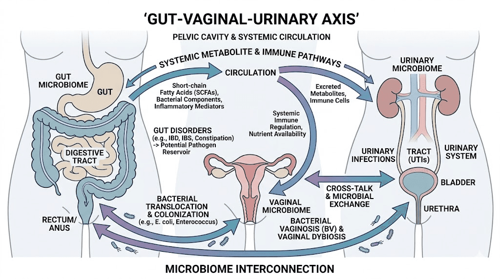 How semaglutide affects the gut-urinary connection diagram