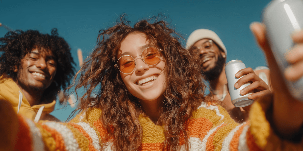 People smiling at the camera