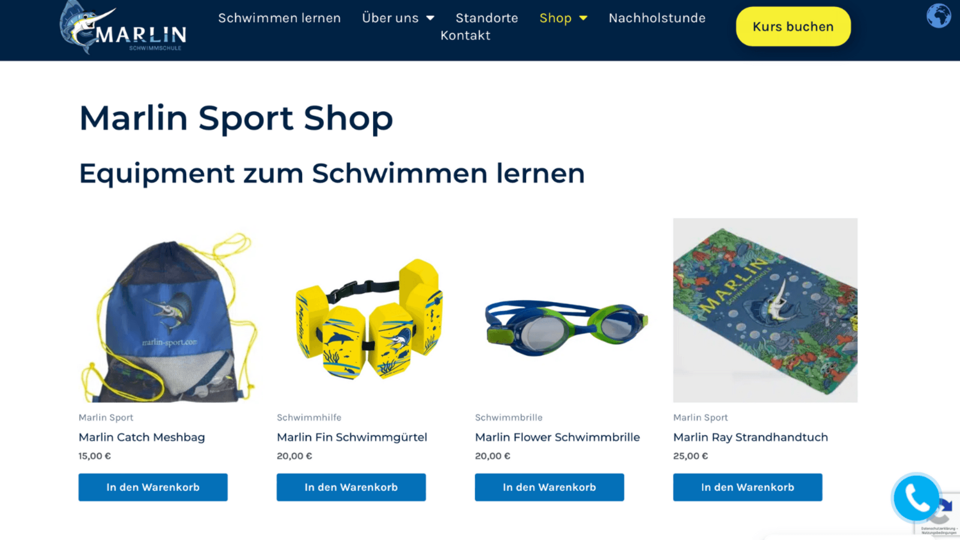 Schwimmschule Online Shop