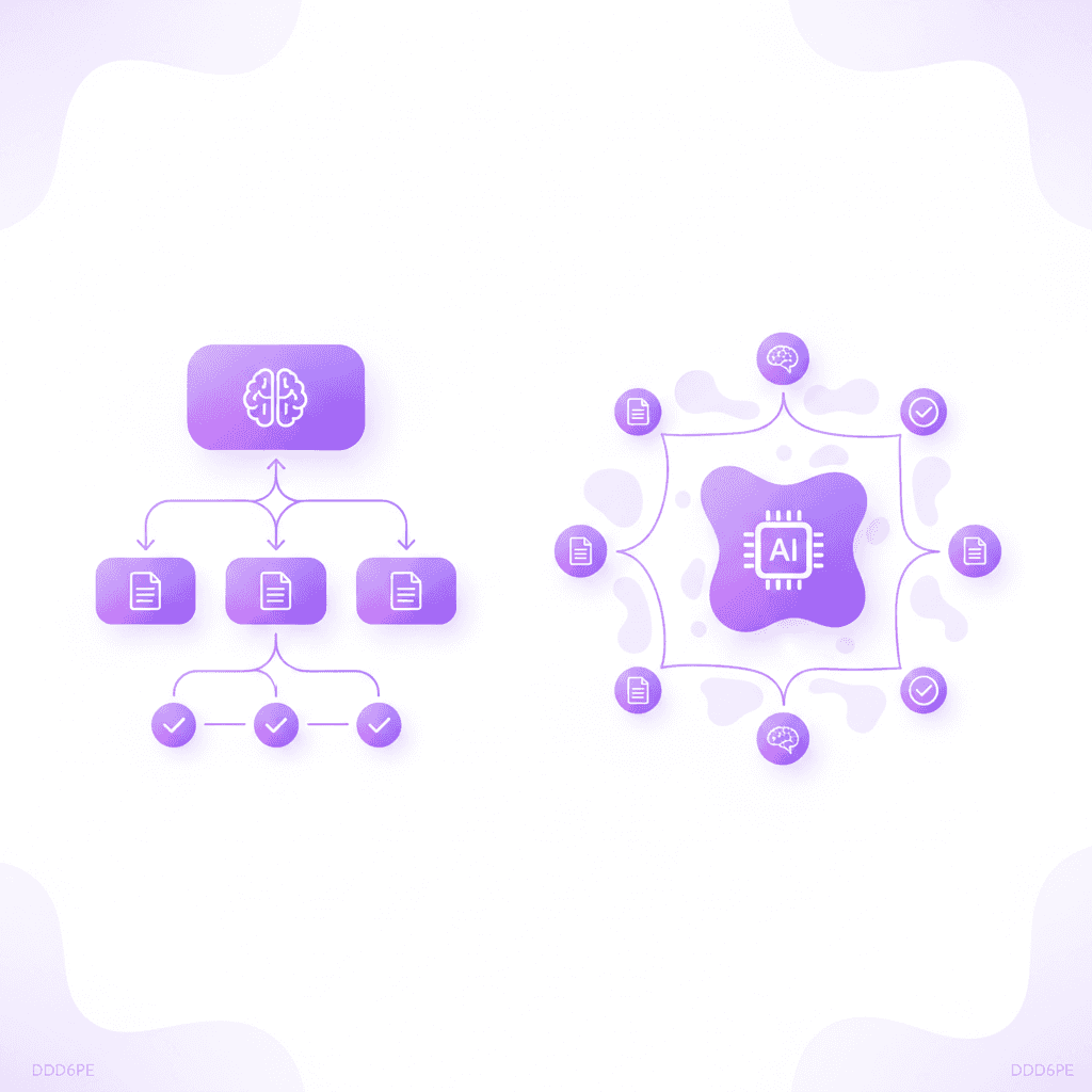 Comparison diagram of concept map versus mind map structures
