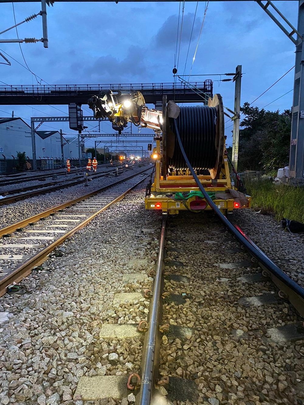 An electrical rail project completed by DPH