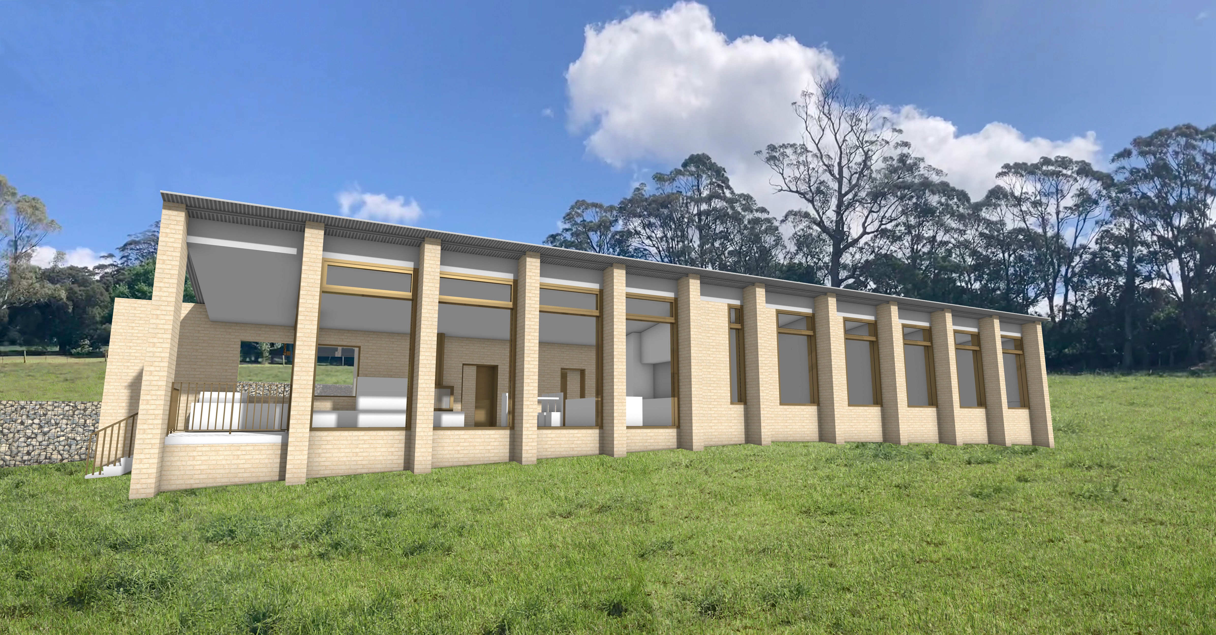 Luxury coastal residence with open-air living space and ocean views at sunset.