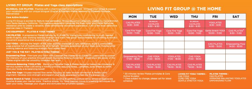 Flyer for LIVING FIT GROUP by Suzaku Productions