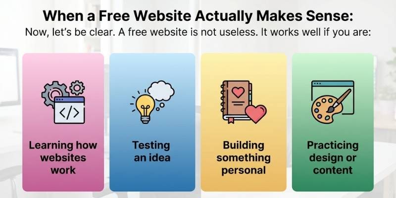 When a Free Website Actually Makes Sense