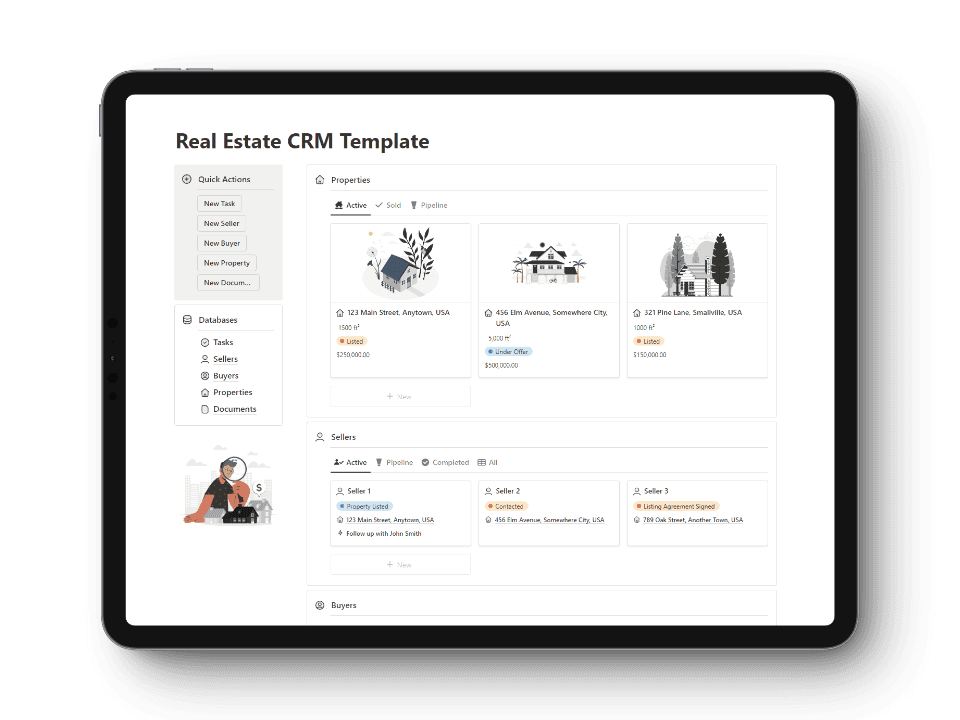 Real Estate CRM Notion Template