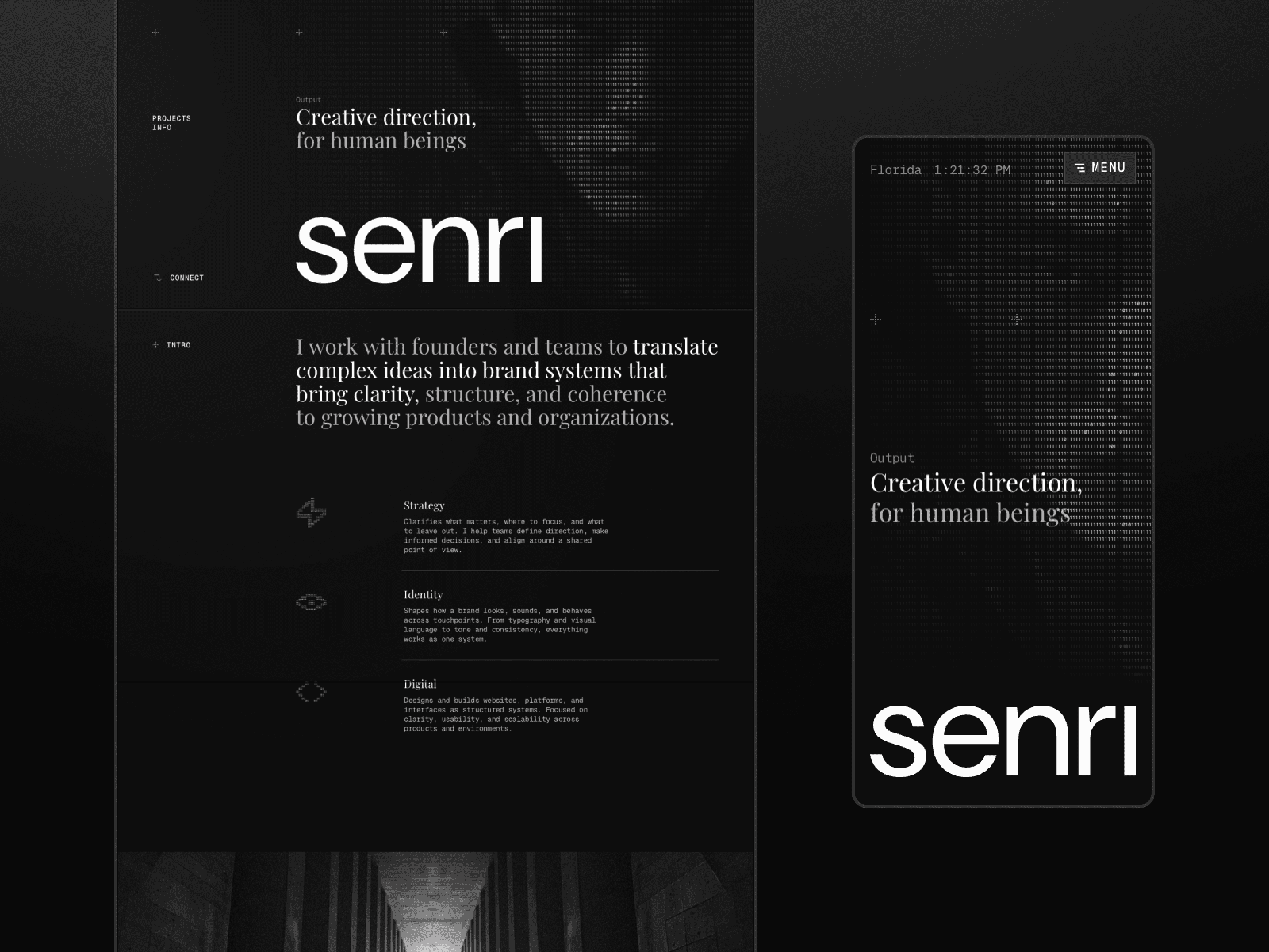 senri portfolio template
