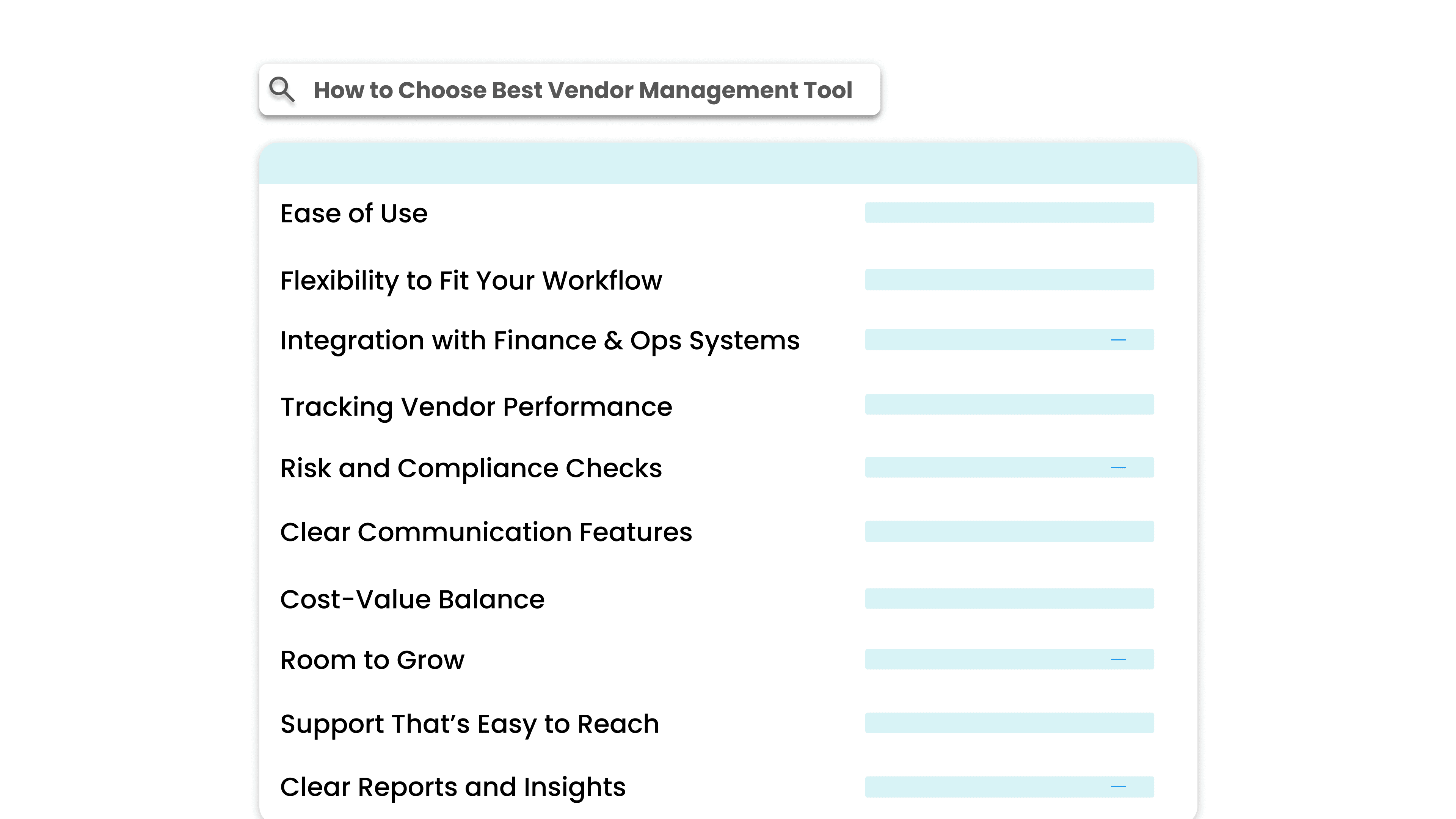 Criteria for Choosing the Best Vendor Management Tool