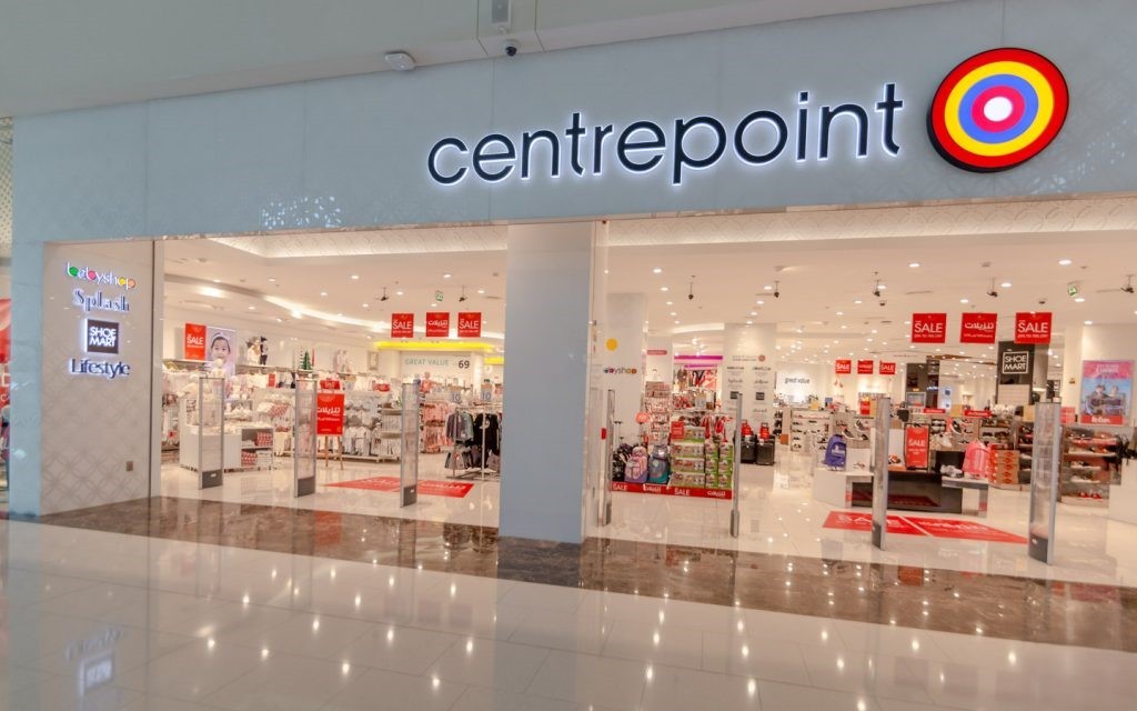 Centrepoint Mall in Dubai, located in District 1, showcasing modern architecture and vibrant shopping atmosphere.