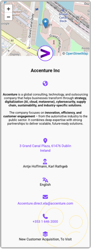 CRM Contact Card