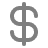 Dollary currency icon