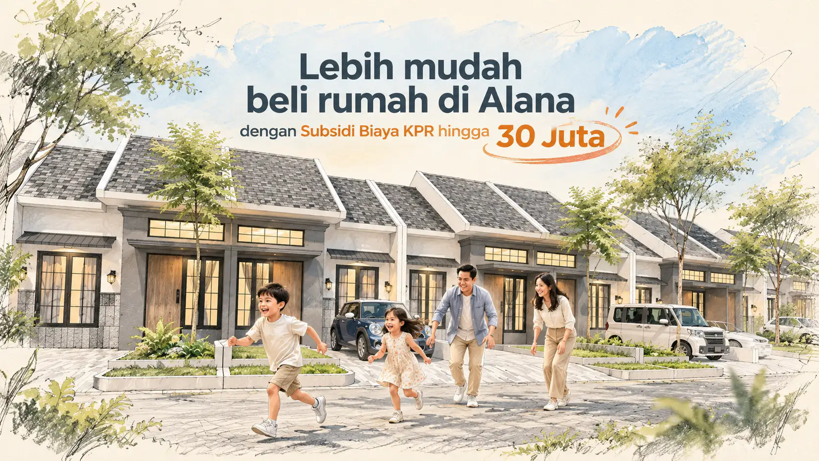 Subsidi Biaya KPR 30 Juta di Alana Regency