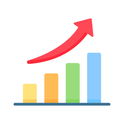 Growth strategy icon