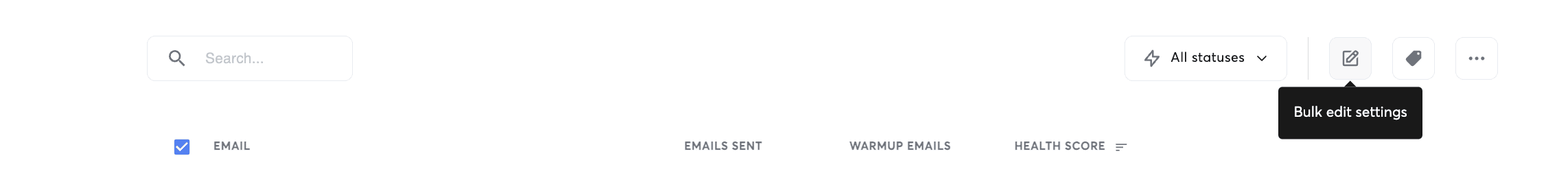 Bulk edit mailboxes in Instantly.ai
