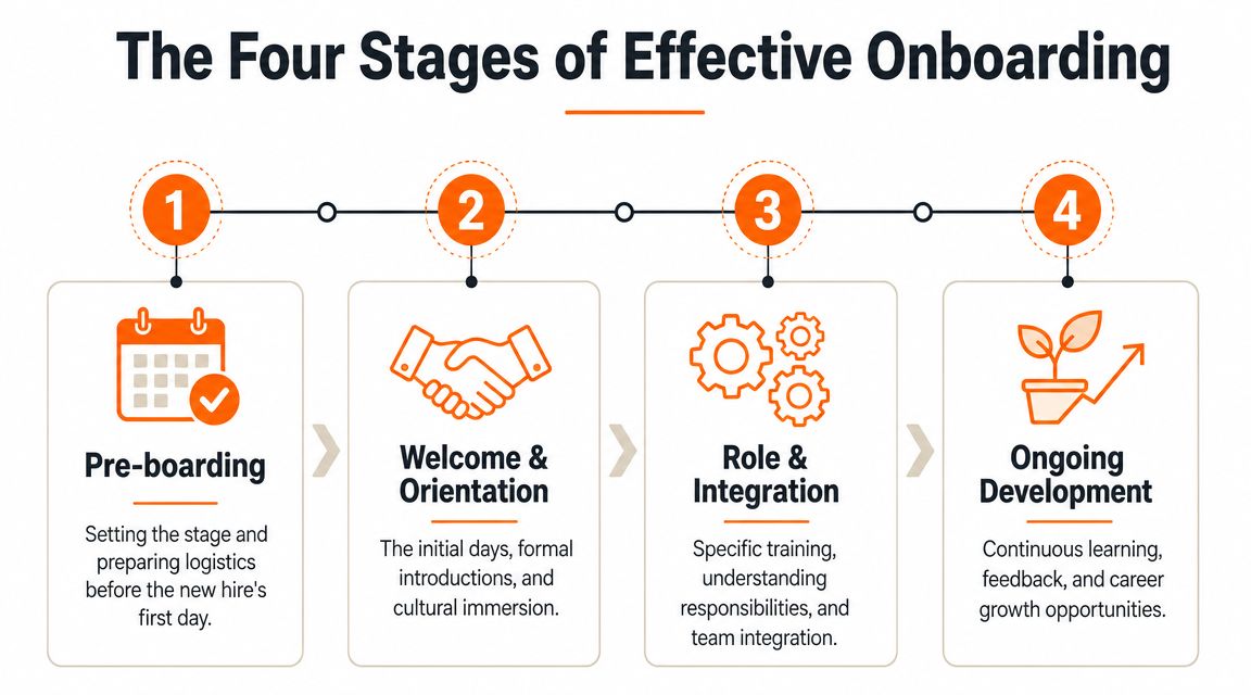The Four Stages of Effective Onboarding