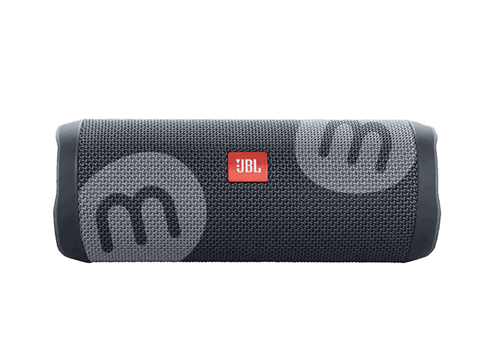 Black JBL Speaker with mondaymerch logo