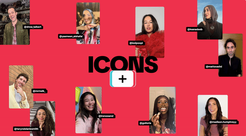 creator on TikTok - icons