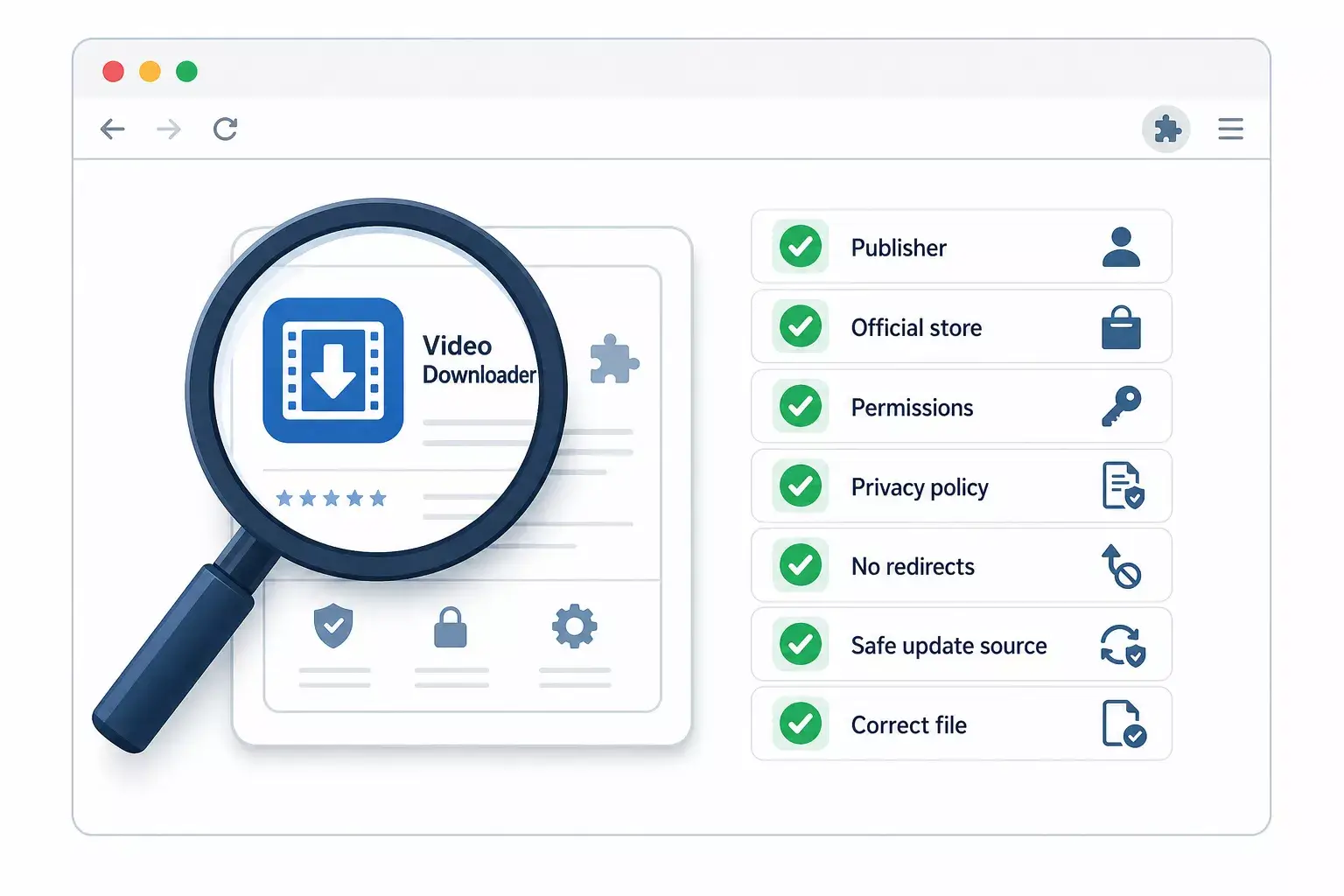 The seven checks when using video downloader