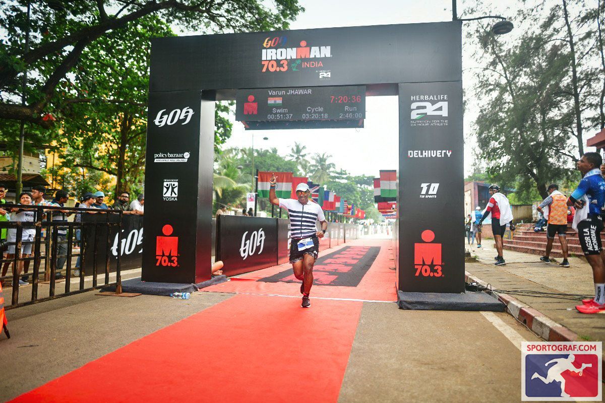 ironman crossing line