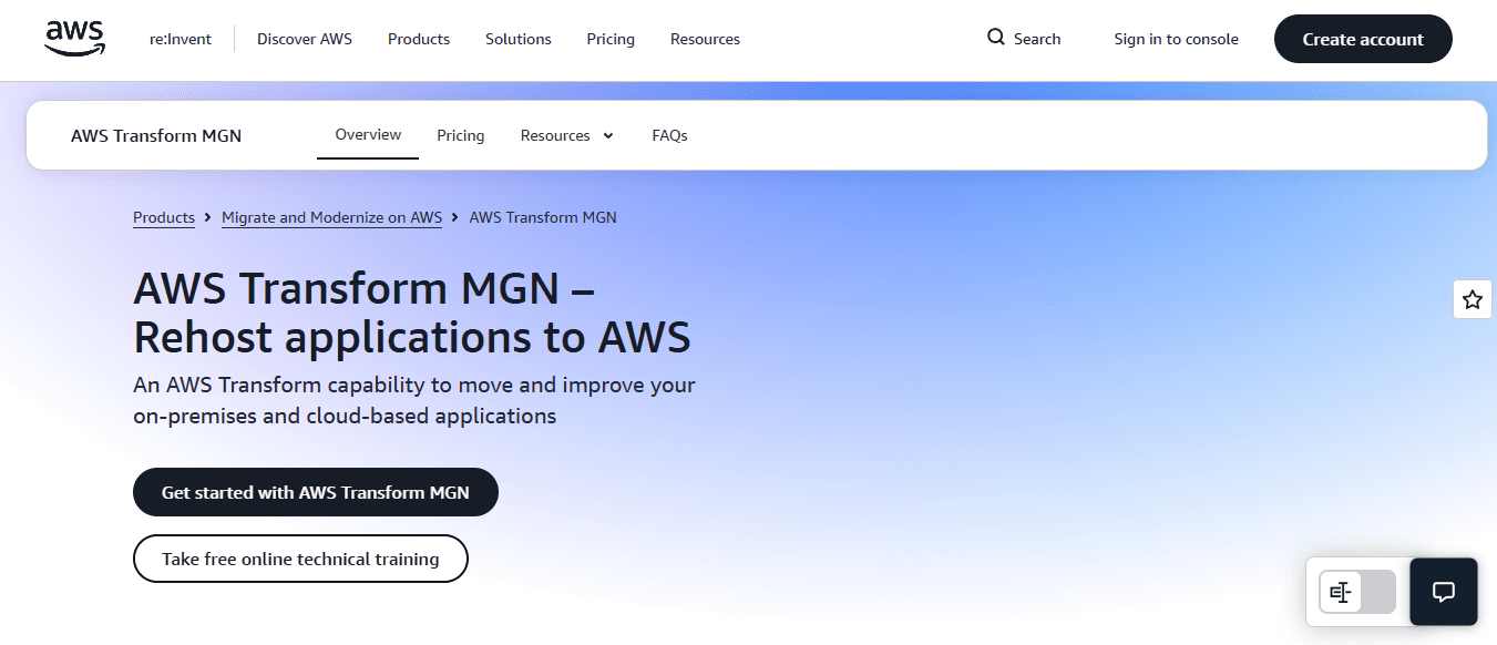 AWS Application Migration Service (AWS MGN)