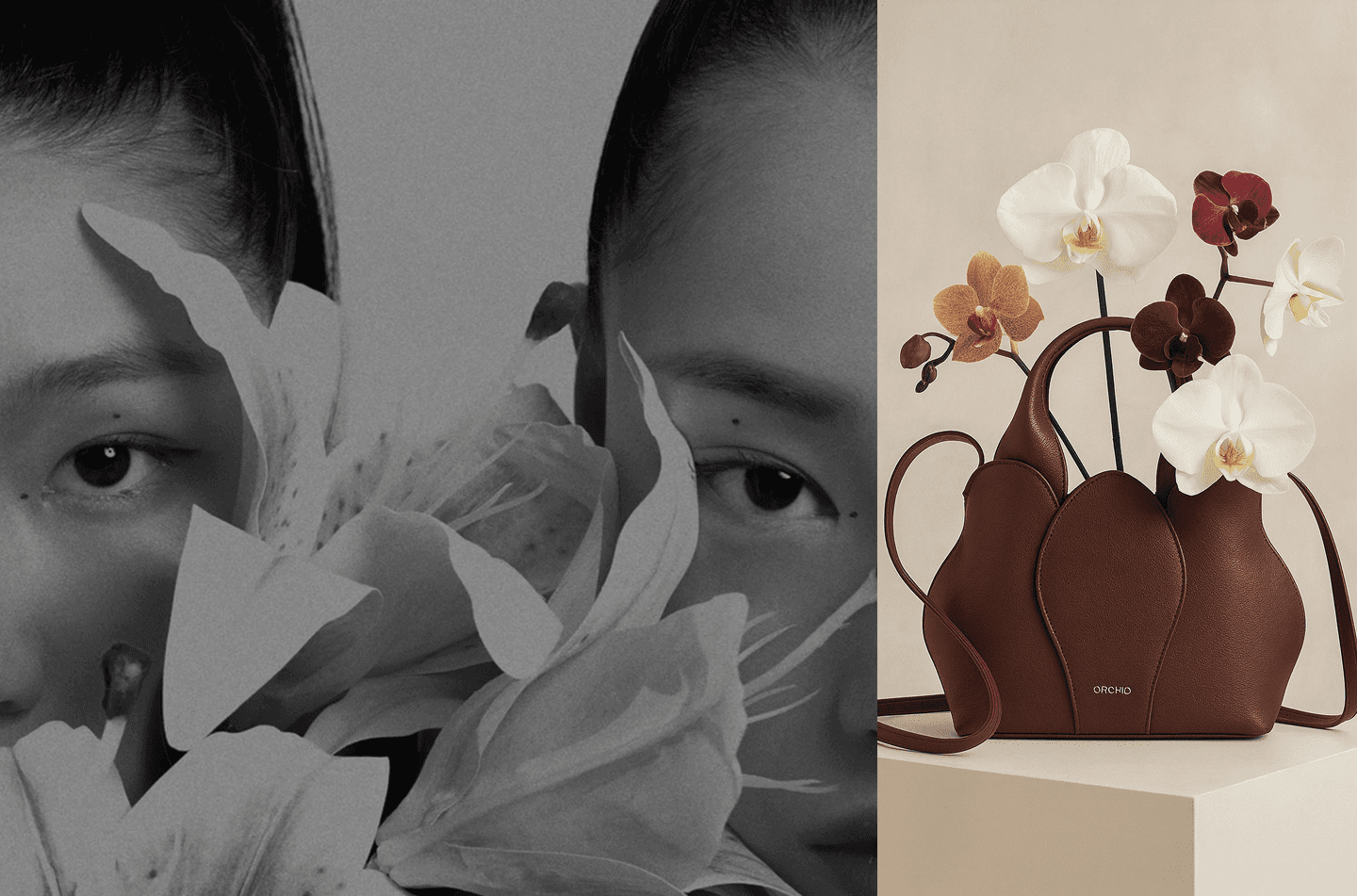 Women red flowers amy studio