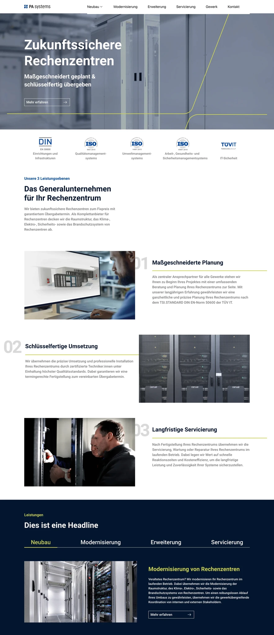 PA Systems Website Referenz