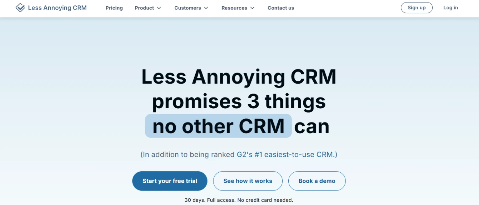 Less Annoying CRM