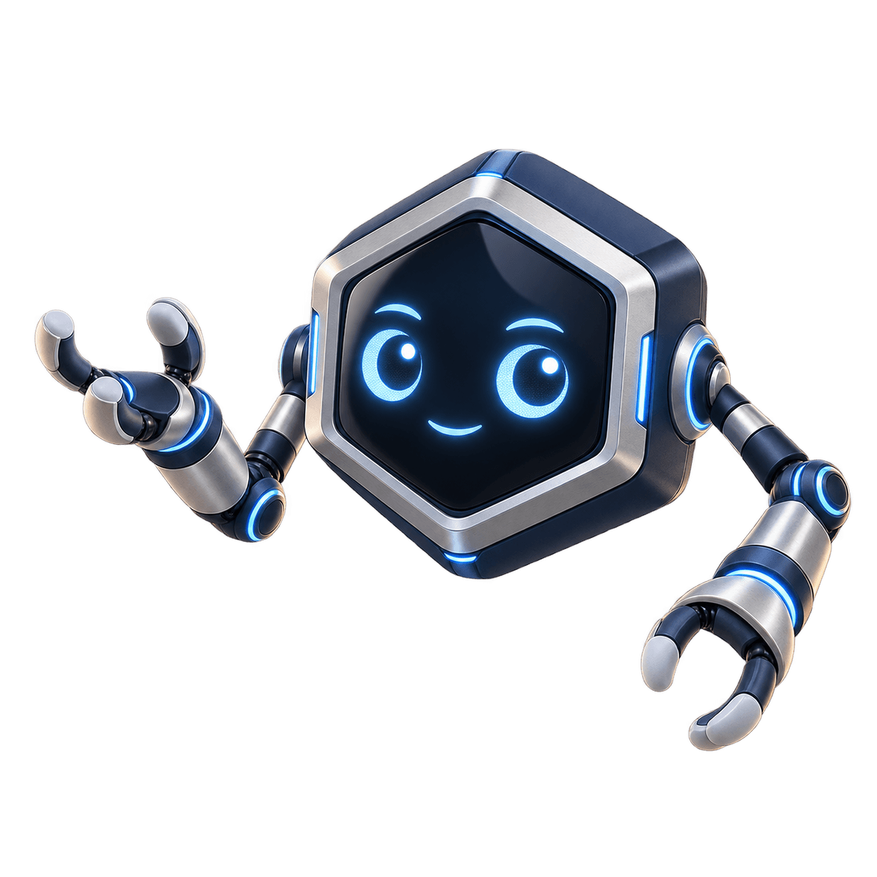 Nengineer, a hexagonal Nenbase robot with articulated claw hands