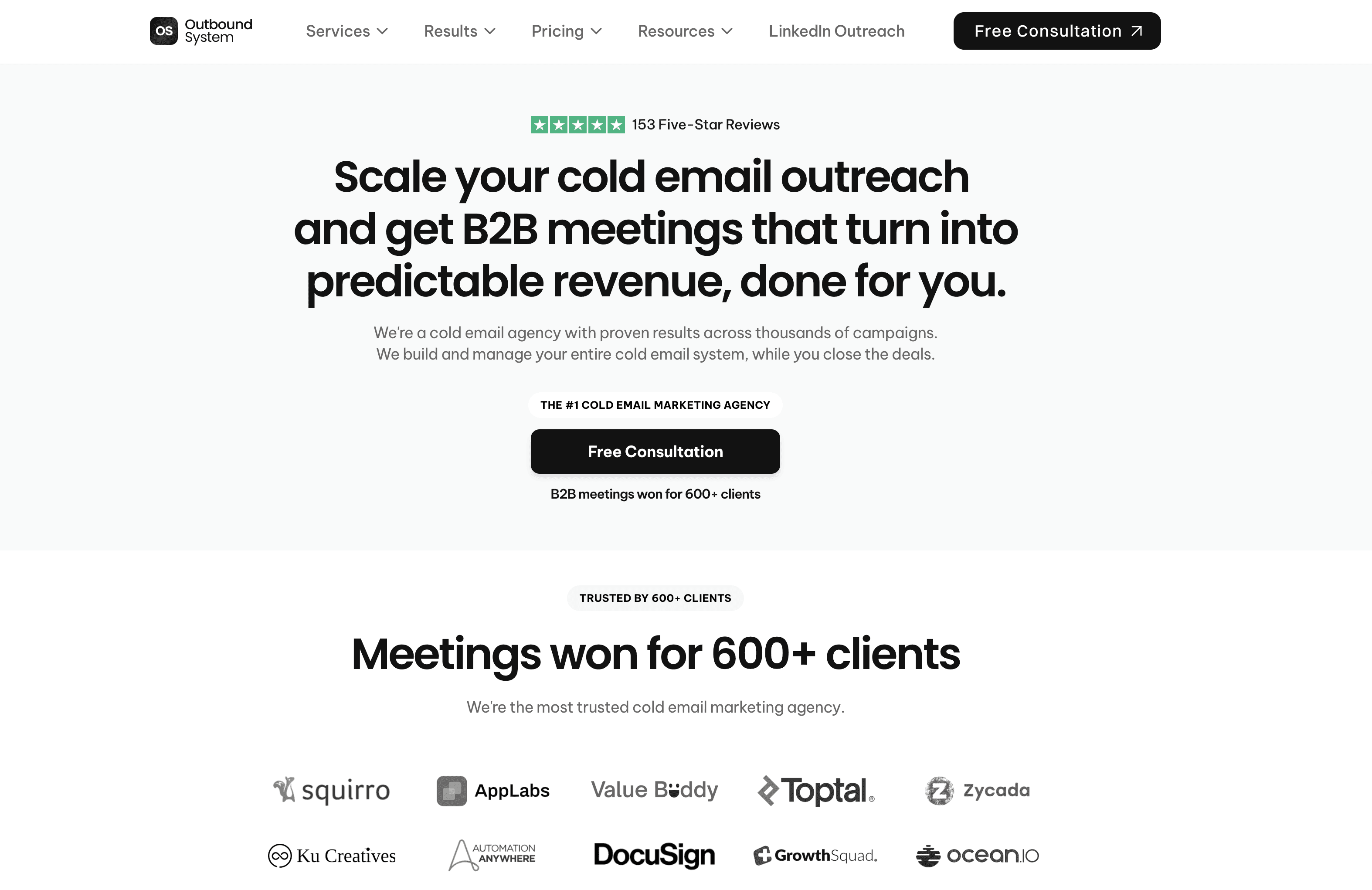 Outbound System's website