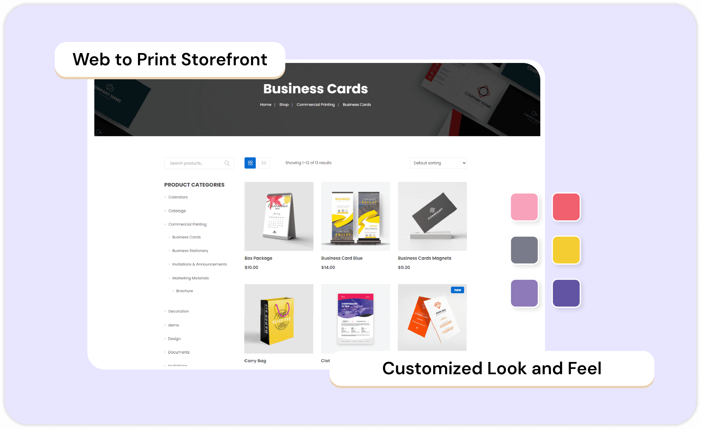 Web to Prinyt Storefront