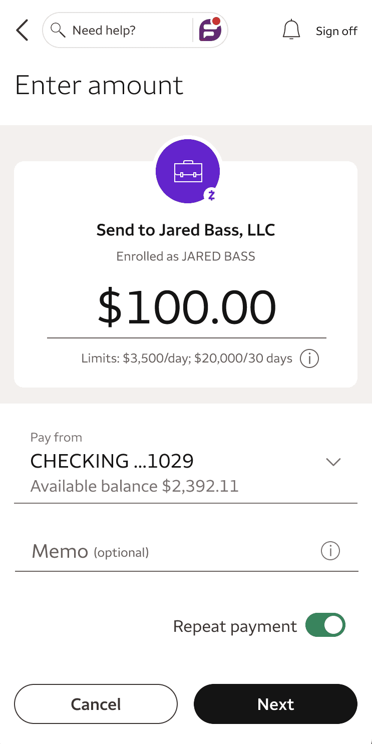 Final design screen 1