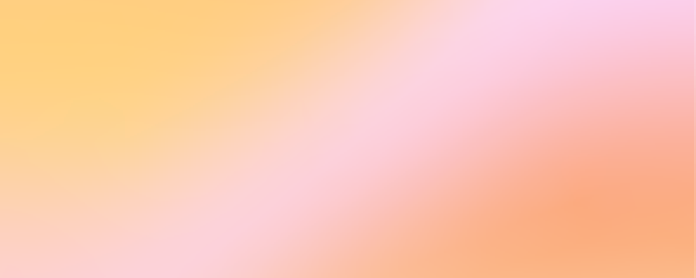 A smooth gradient of vibrant orange to soft pink shades, creating a warm and inviting abstract background.
