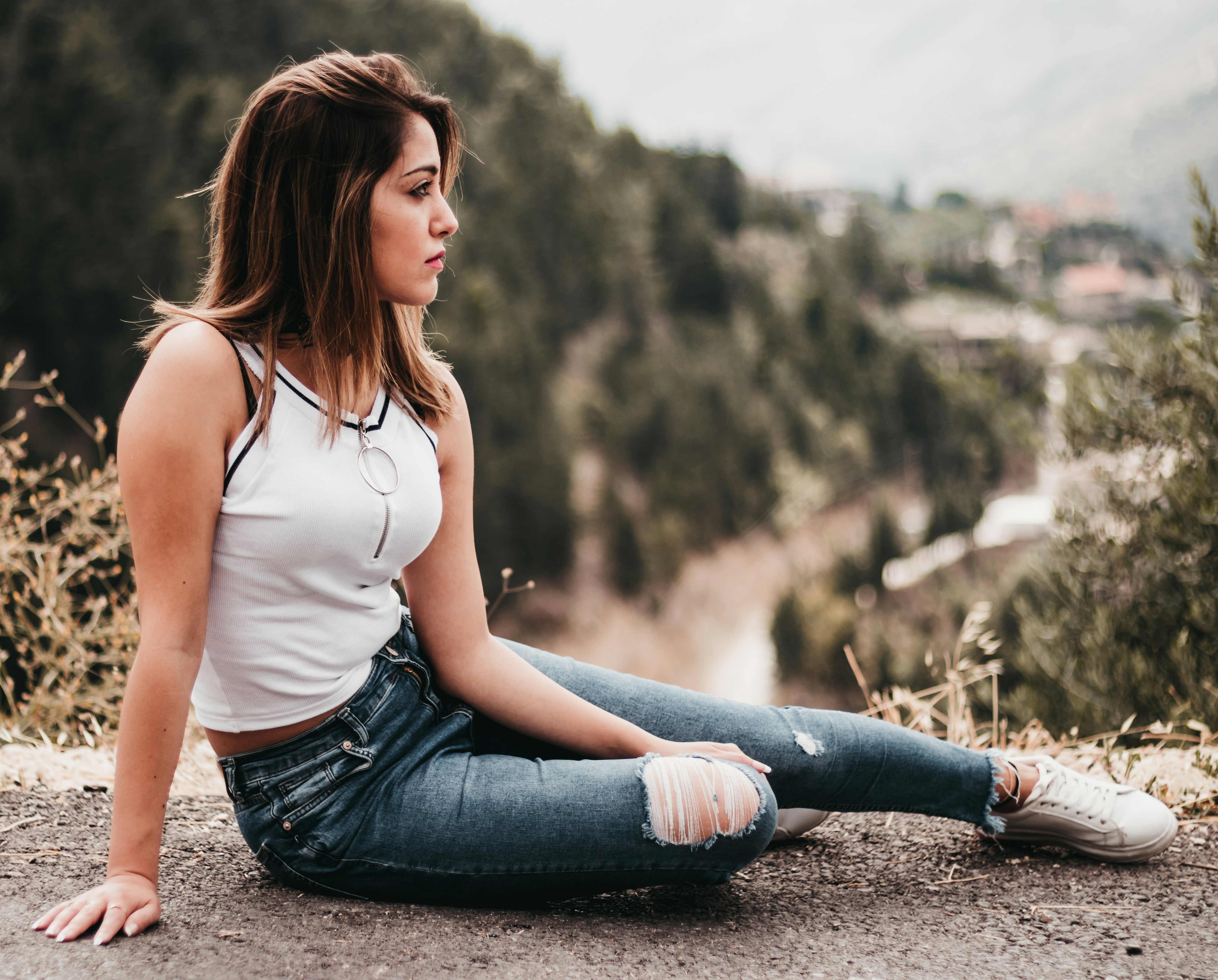 woman on a mountain - Colors For Summer Skin Tone