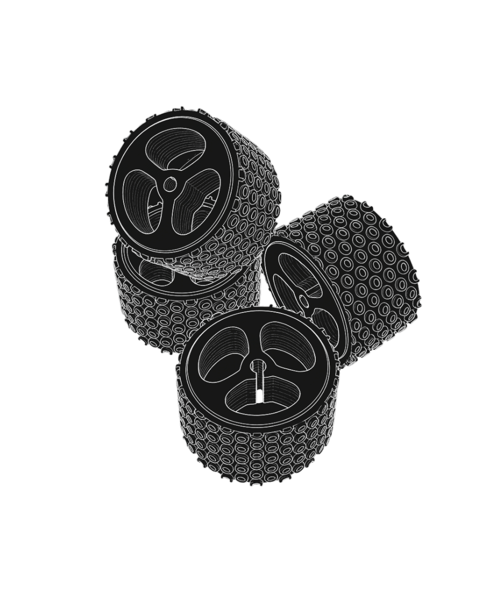 N20 wheel with grip Outline diagram